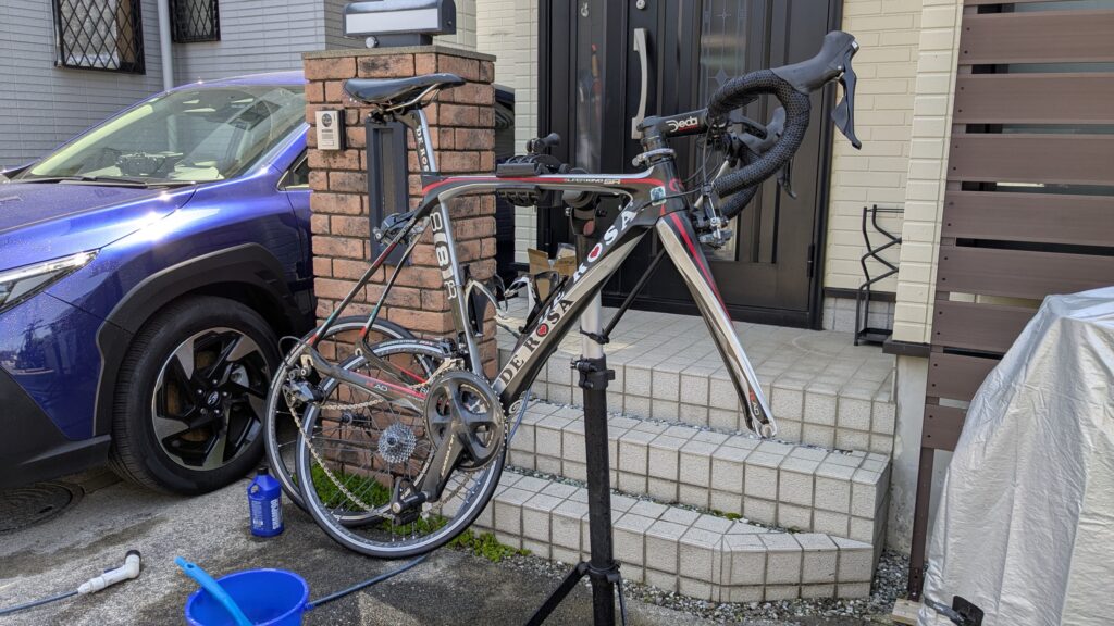 自転車の洗車
