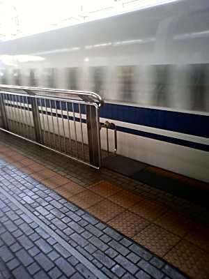 もう帰りの新幹線です
