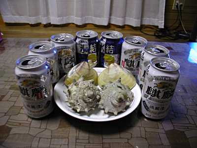 ８日の夕食の残骸