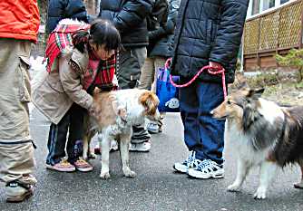 子供たちと